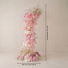 Uflower Décoration d'arche florale rose et blanche pour fête de mariage SET80238