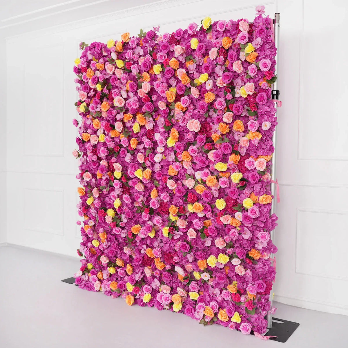 Uflower Flower Wall Hot Pink Orange Rose Floral Backdrop Wedding Party Proposal Decor Banquet Supplies SET80106 - Uflower