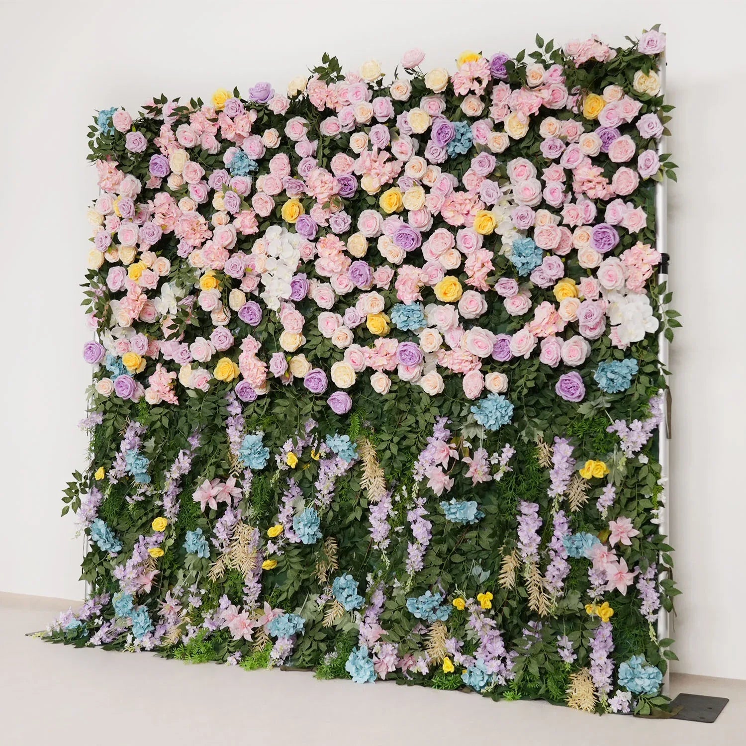 Uflower Flower Wall 3D Purple Pink Rose Floral Backdrop Wedding Party Proposal Decor SET80101 - Uflower