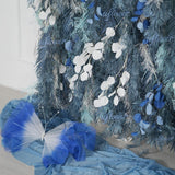Uflower Flower Wall Mist-Blue Leaves Floral Backdrop Wedding Party Proposal Decor SET80182 - Uflower