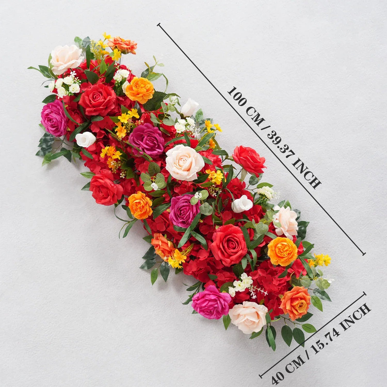 Uflower Colored Sofa Table Runner Floor Flower Arrangement MC80084 - Uflower