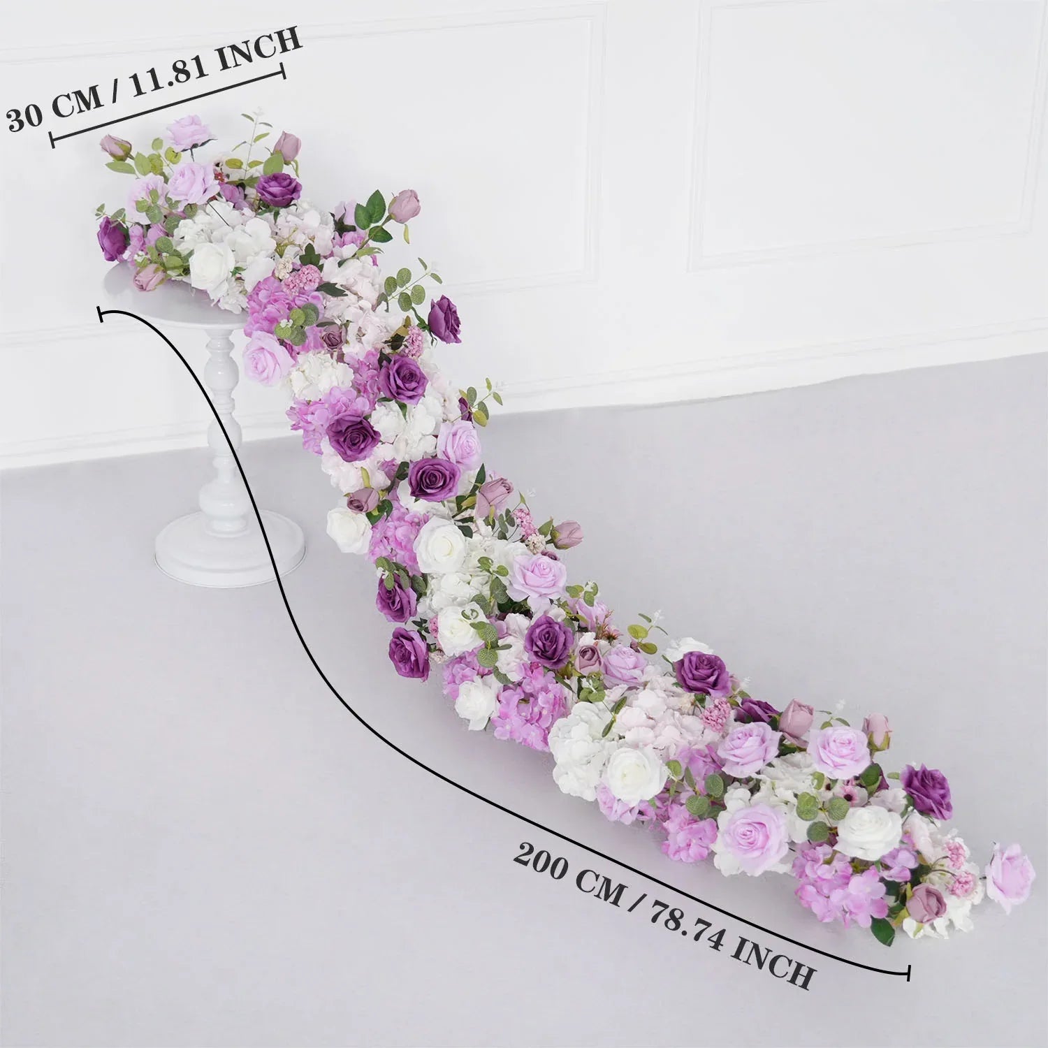 Uflower Artificial Flower Row Sofa Table Runner Floor Flower Arrangement MC80107 - Uflower