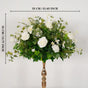 55cm White Green Flower Ball