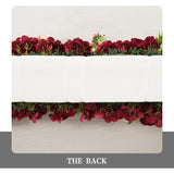 Uflower Artificial Red Rose Flower Row Wedding KT Backdrop Decor MC80124 - Uflower