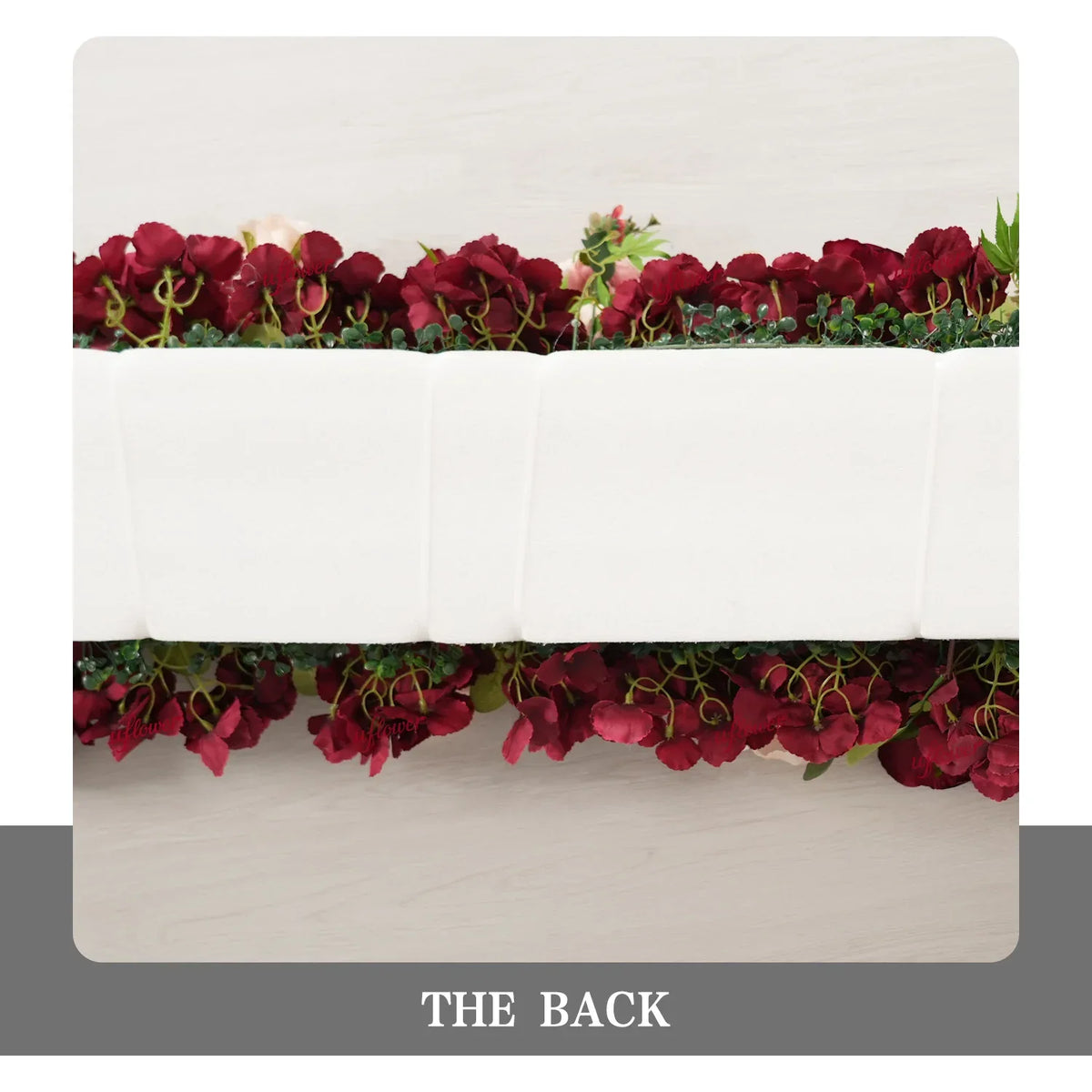 Uflower Artificial Red Rose Flower Row Wedding KT Backdrop Decor MC801