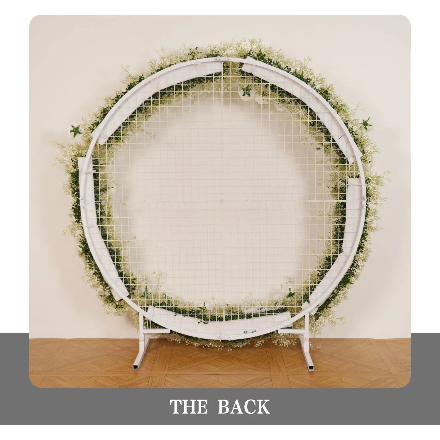 Uflower Baby's Breath Flower Arrangement Table Runner Round Arch SET80167 - Uflower
