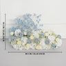 Uflower Blue White Flower Wedding Backdrop Arch Floral Arrangement SET80121 - Uflower