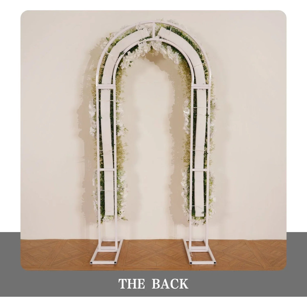 Uflower White Baby's Breath Flower Row Wedding KT Backdrop Decor SET80170 - Uflower