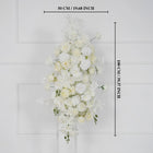 Uflower Artificial White Wedding KT Backdrop Flower Row Decor SET80129 - Uflower
