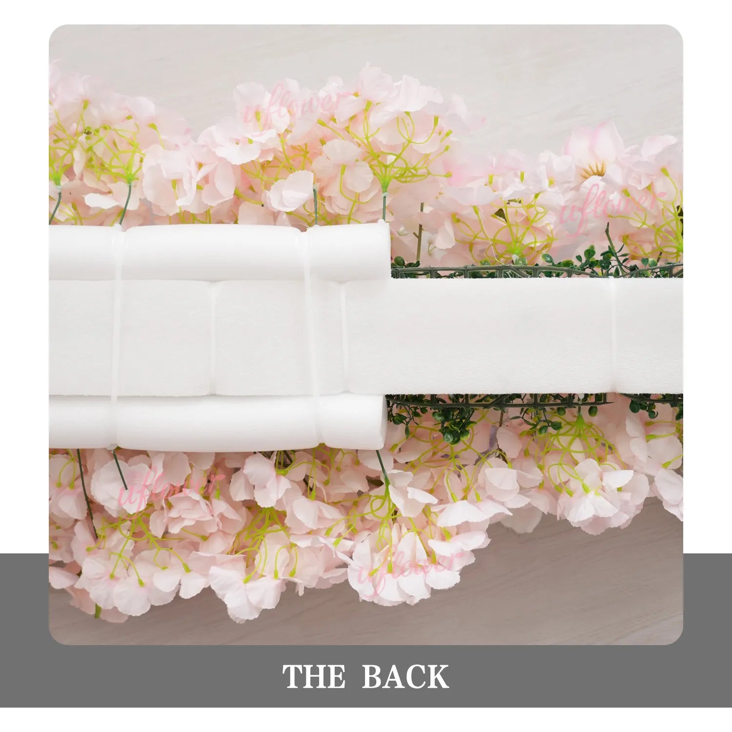 Uflower Pink Table Runner Sofa Floral Wedding Backdrop Decor MC80280-01