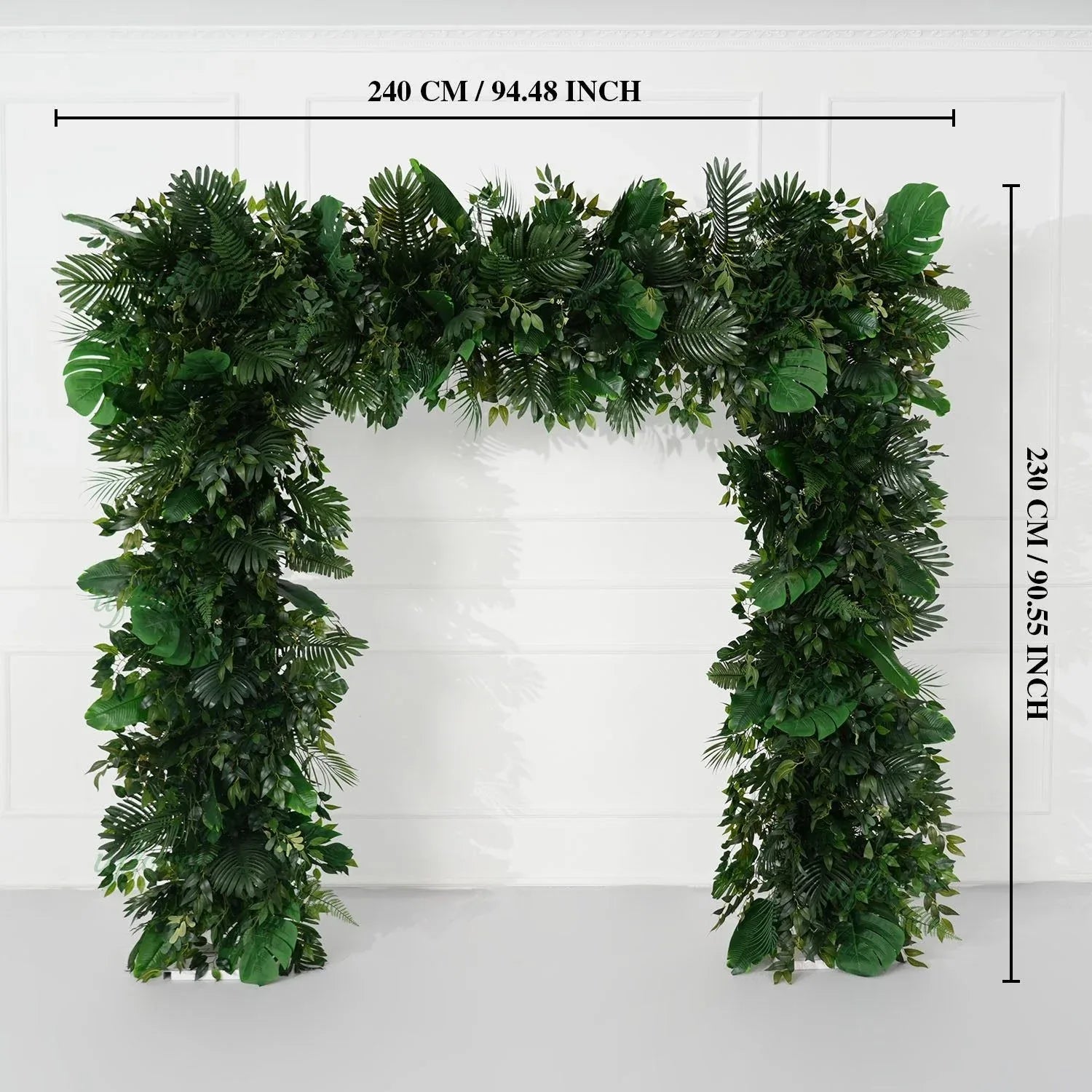 Uflower Artificial Green Leaves Flower Row Wedding KT Backdrop Decor SET80160 - Uflower