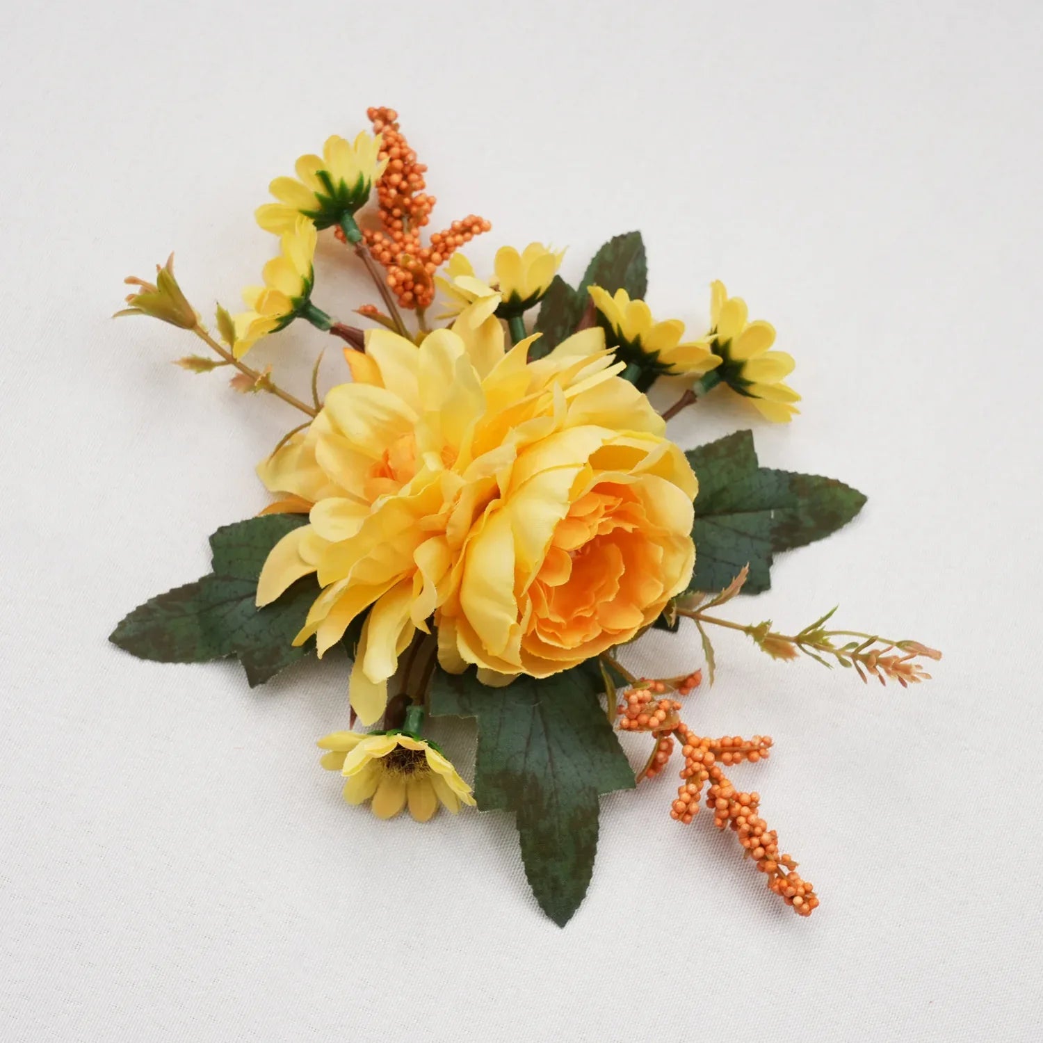 Uflower Wrist Corsages in Yellow MG80003-04 - Uflower