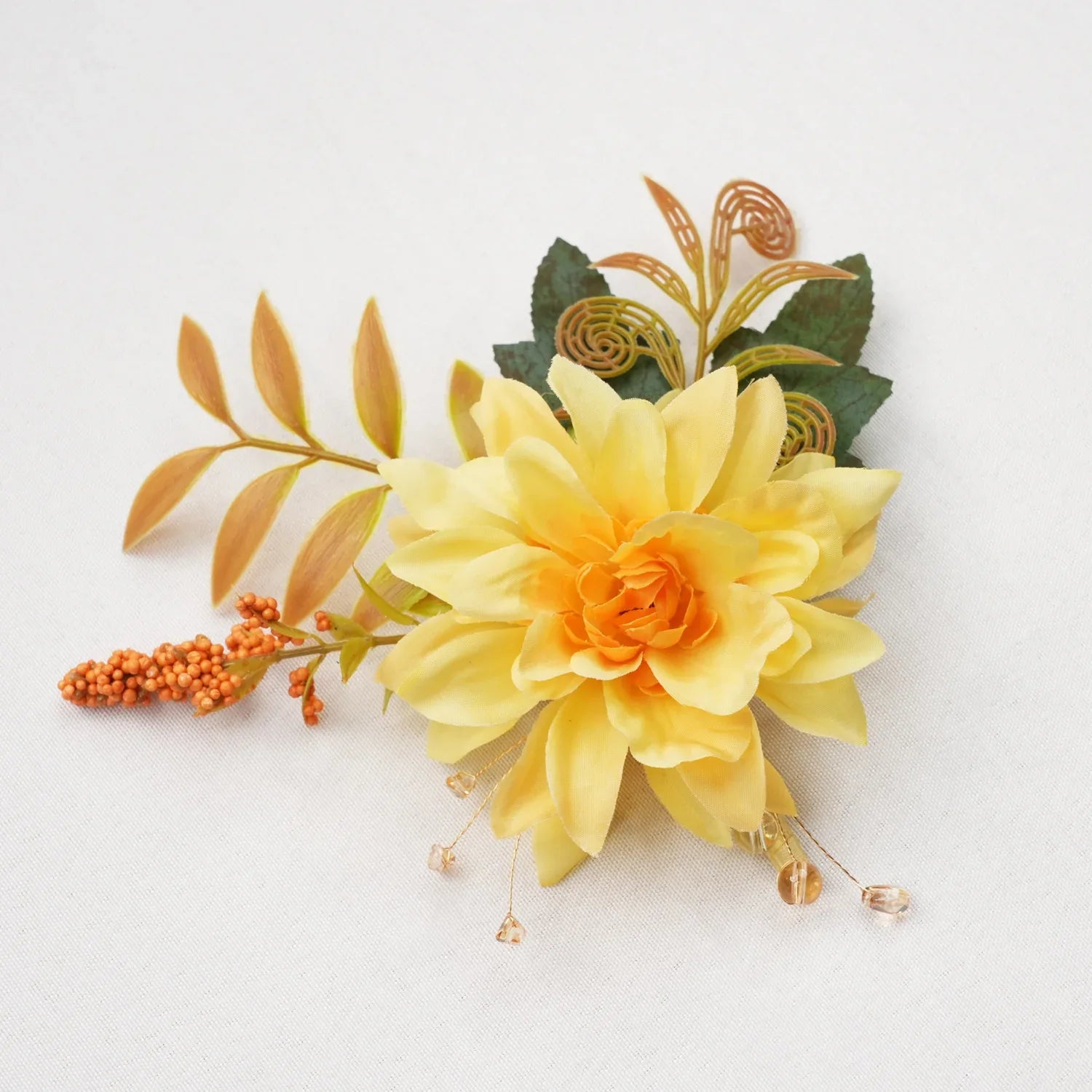 Uflower Boutonnieres in Yellow MG80003-03 - Uflower