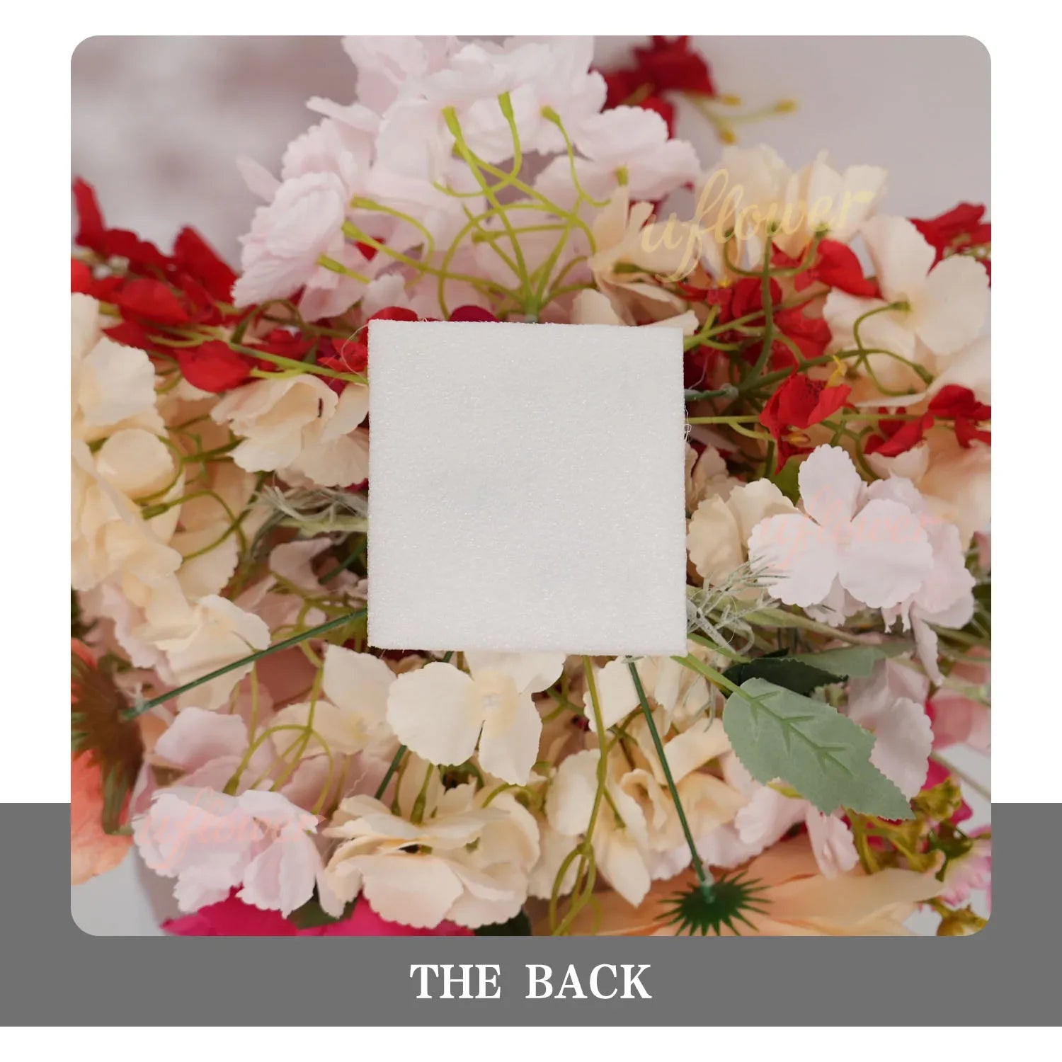 Uflower Champagne Pink Flower Arrangement Wedding Party Backdrop Floral Props SET80176-01 - Uflower