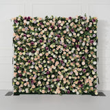 Uflower Purple Yellow Flower Wall Backdrop Wedding Party Decoration SET80161 - Uflower