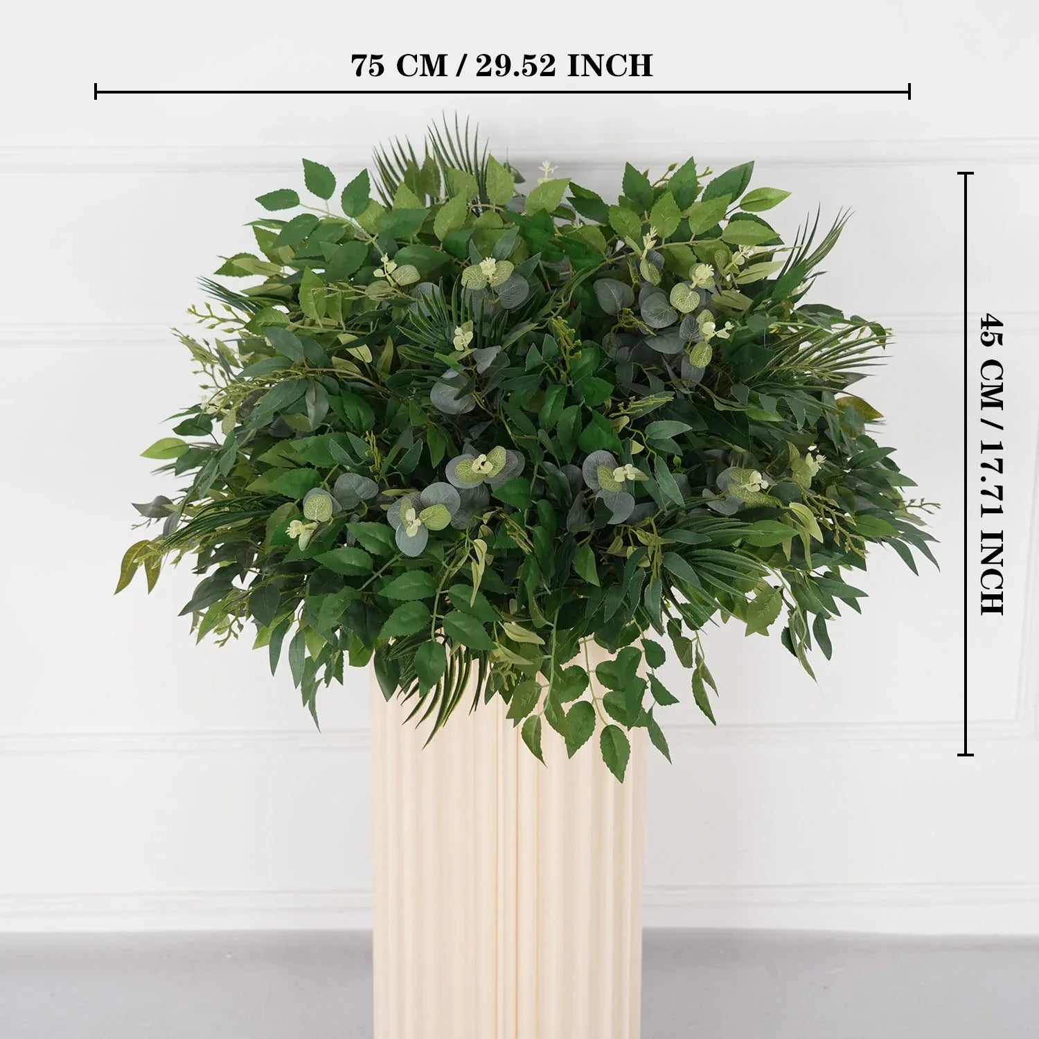 Uflower Green Leaf Table Centerpiece Floral Ball Wedding Table Decoration MB80066 - Uflower