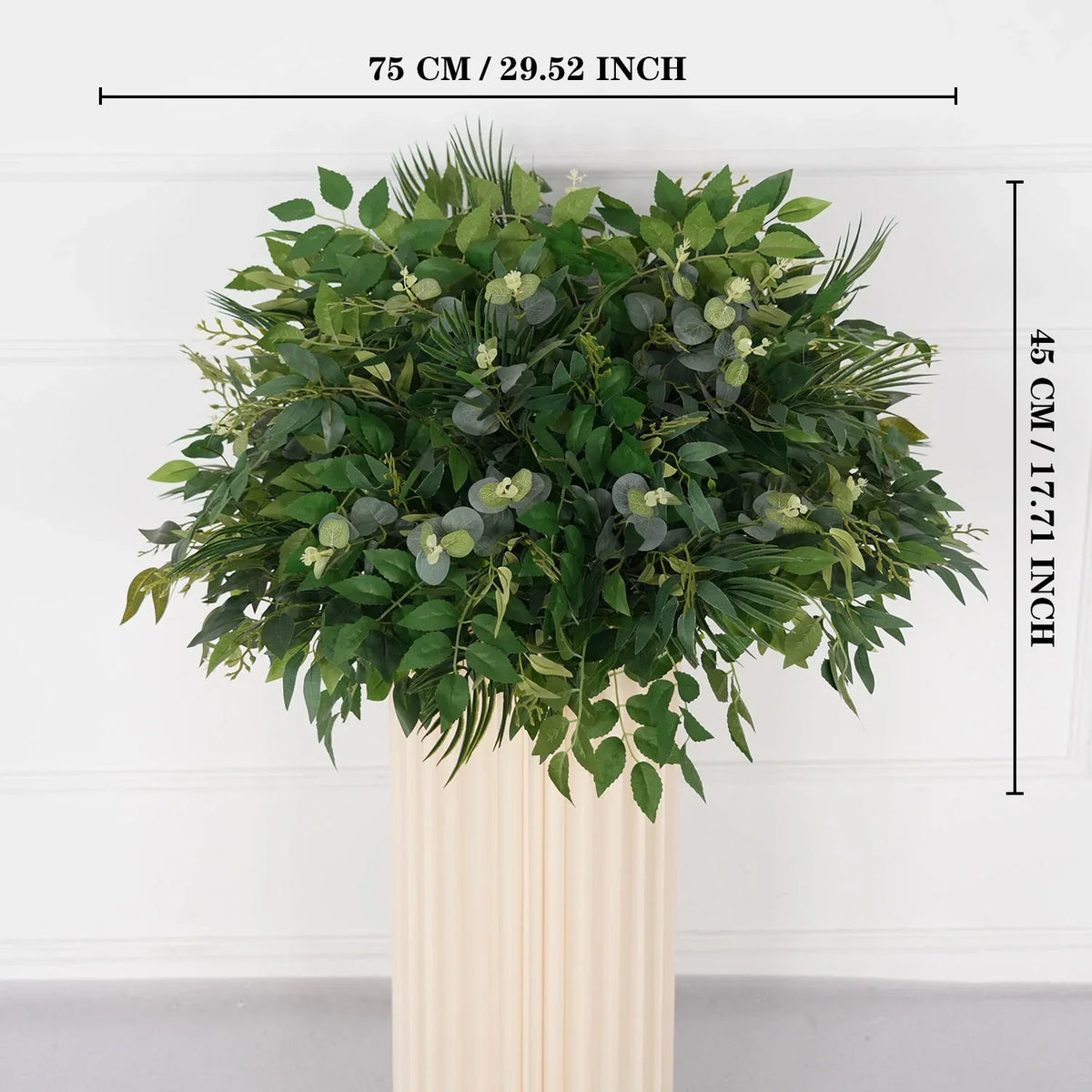 Uflower Green Leaf Table Centerpiece Floral Ball Wedding Table Decoration MB80066 - Uflower