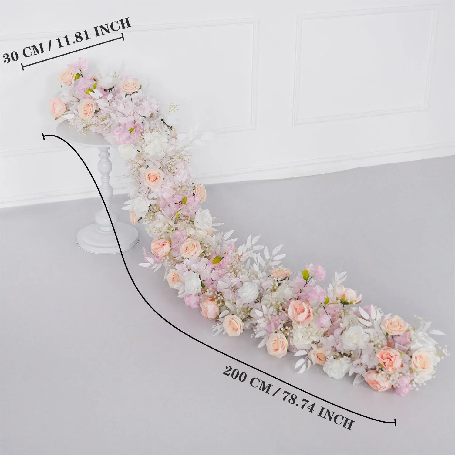 Uflower Artificial Flower Row Sofa Table Runner Floor Flower Arrangement MC80107 - Uflower