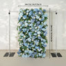 Uflower Blue White Flower Wall Floral Backdrop Wedding Party Proposal Decor SET80144 - Uflower