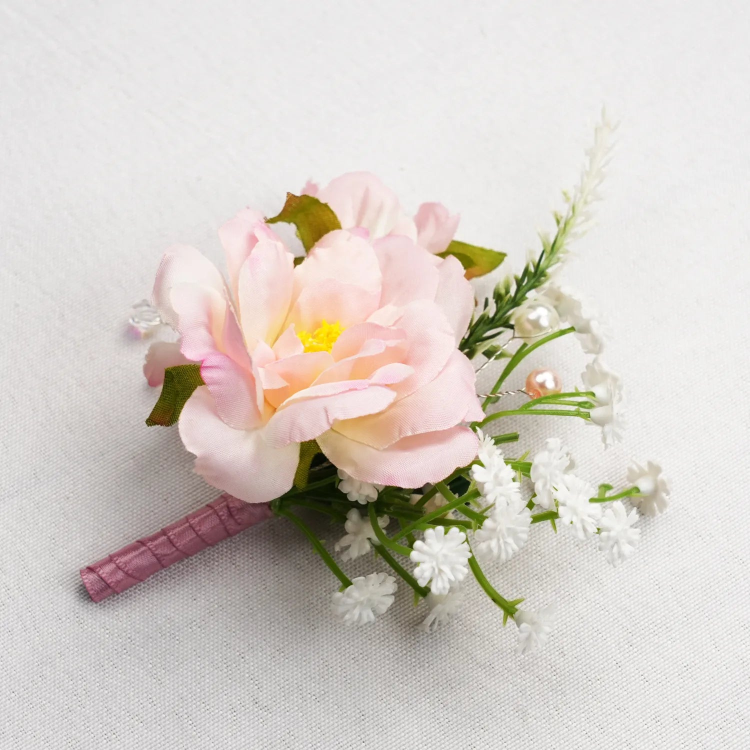 Uflower Boutonnieres in Blush White MG80009*-03*6