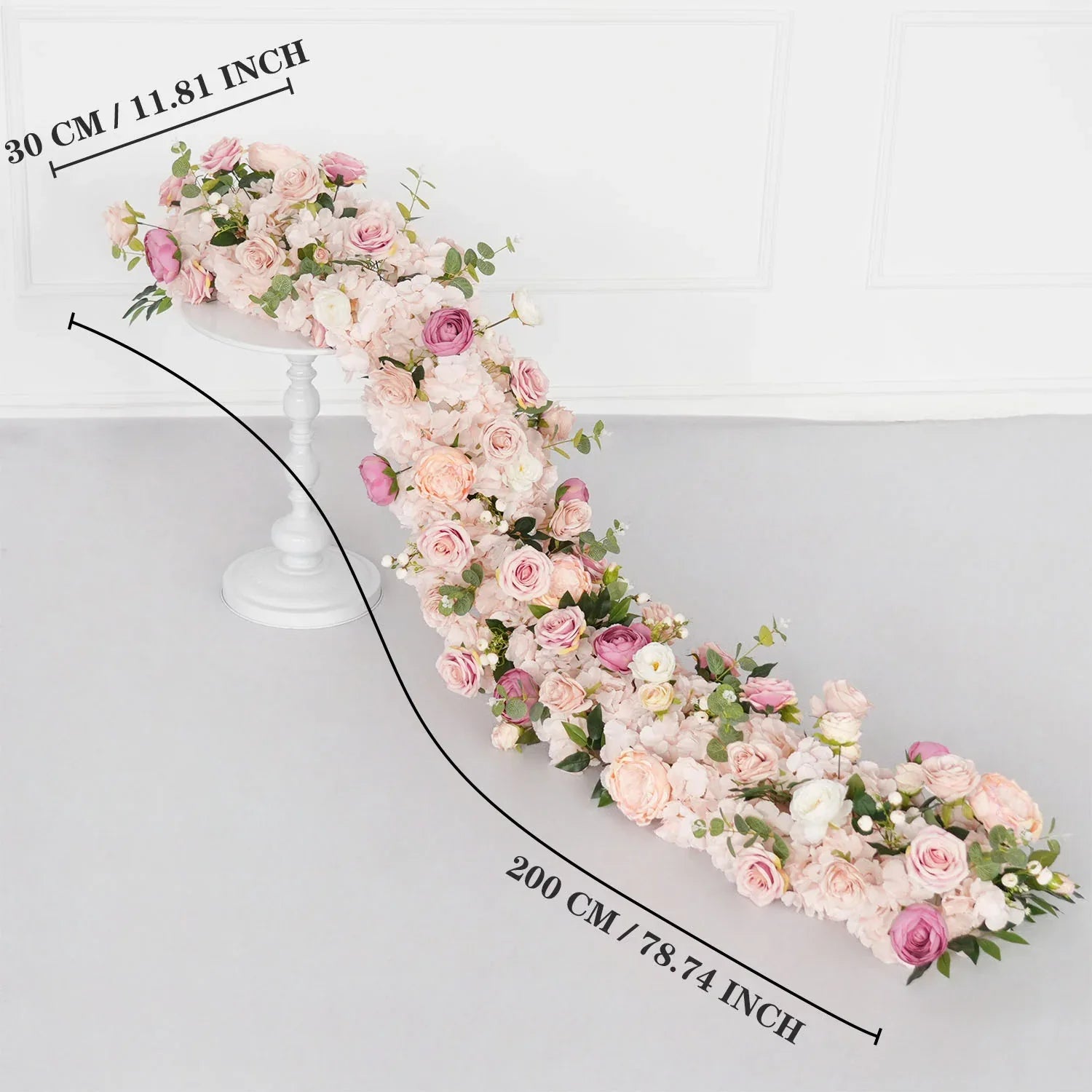 Uflower Artificial Flower Row Sofa Table Runner Floor Flower Arrangement MC80107 - Uflower