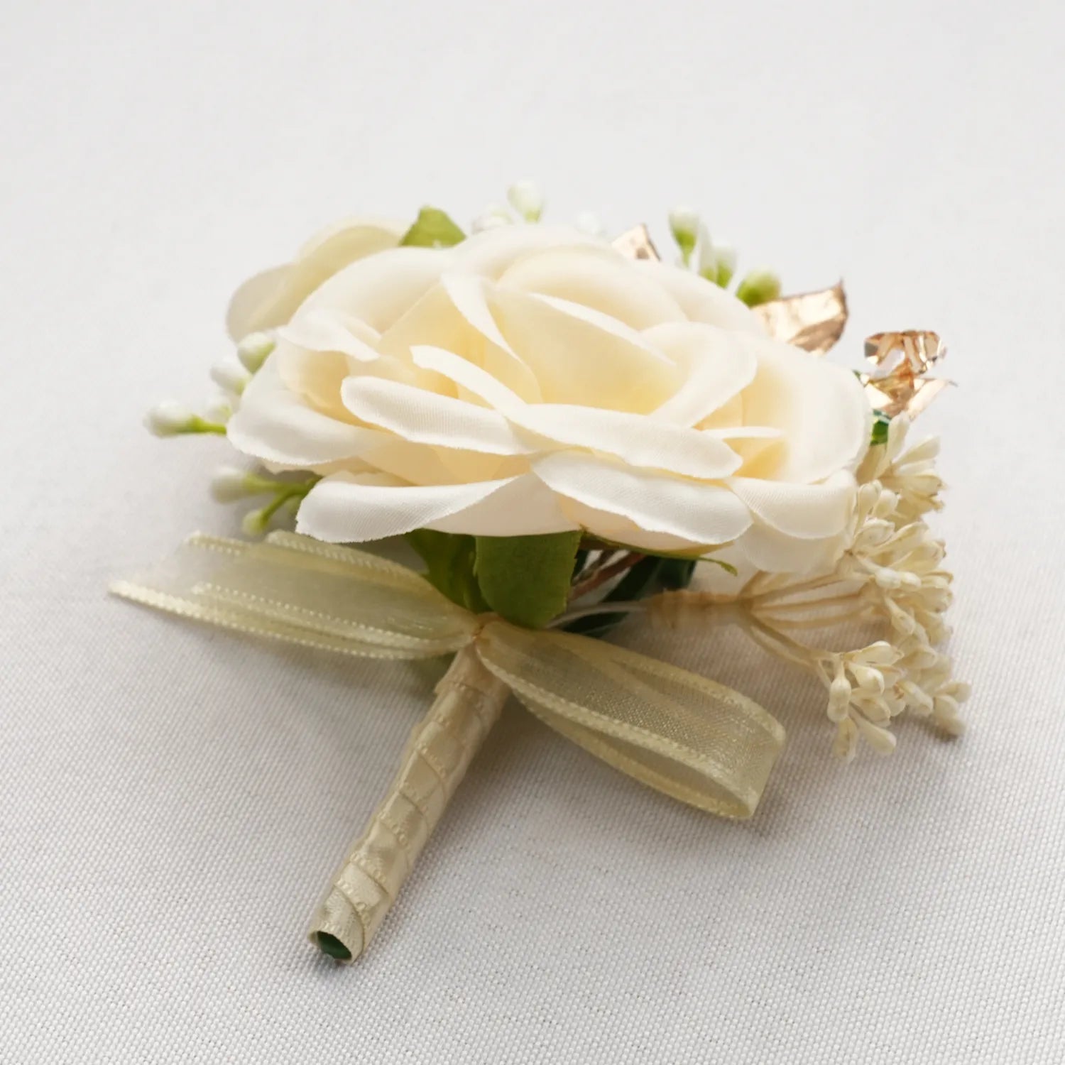 Uflower Boutonnieres in Champagne MG80010-03*6