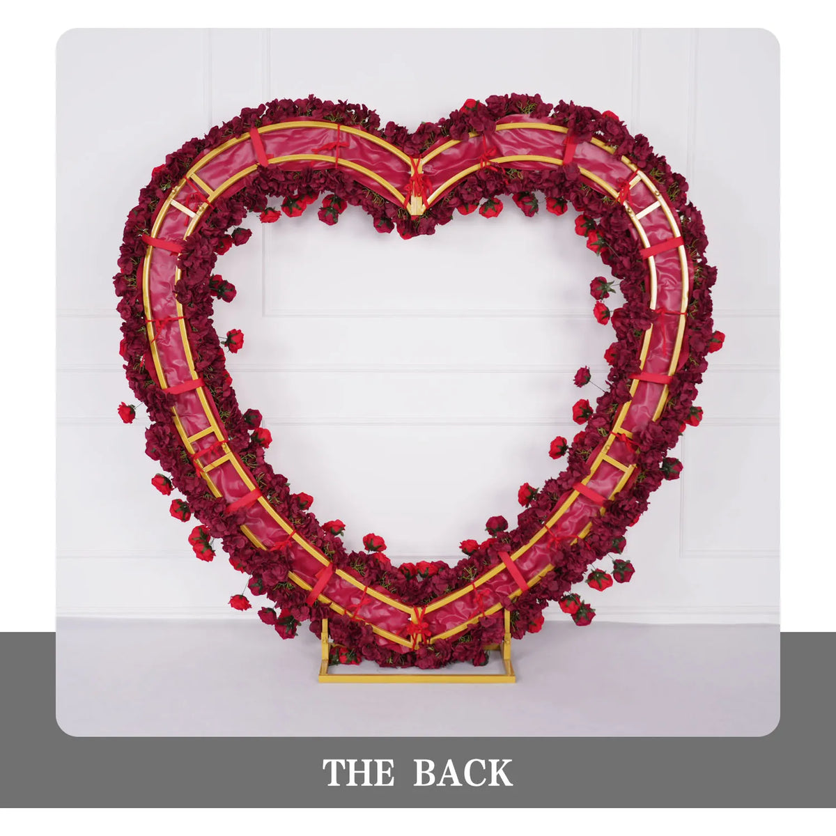 Uflower 2m*2m Arche de Roses Rouges Fleur Décoration de Mariage SET80012