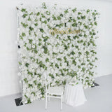 Uflower Artificial White Rose Wall Wedding Backdrop Decor SET80089 - Uflower