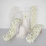 Uflower White Sofa Table Runner Floor Flower Arrangement MC80087-04 - Uflower