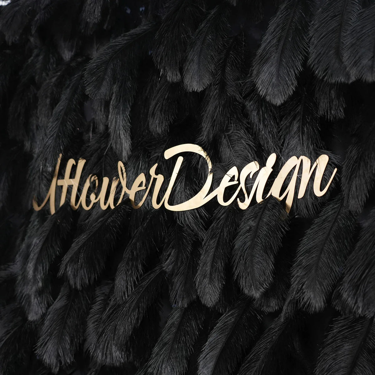 Uflower Artificial Black 5D Flower Wall Wedding Backdrop Deco Birthday Party SET80102 - Uflower