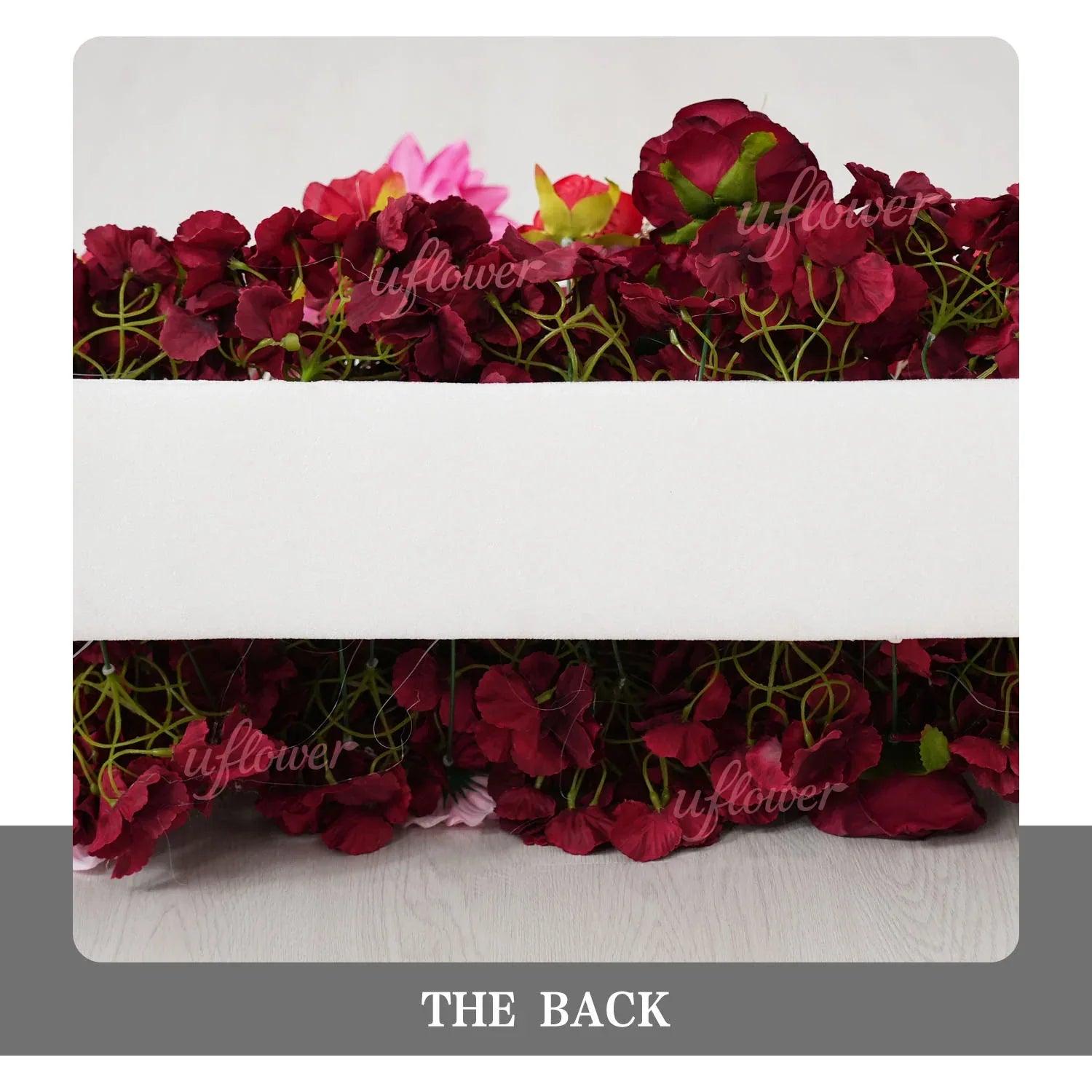 Uflower Red Pink Flower Arrangement Wedding Party Backdrop Floral Props SET80190 - Uflower