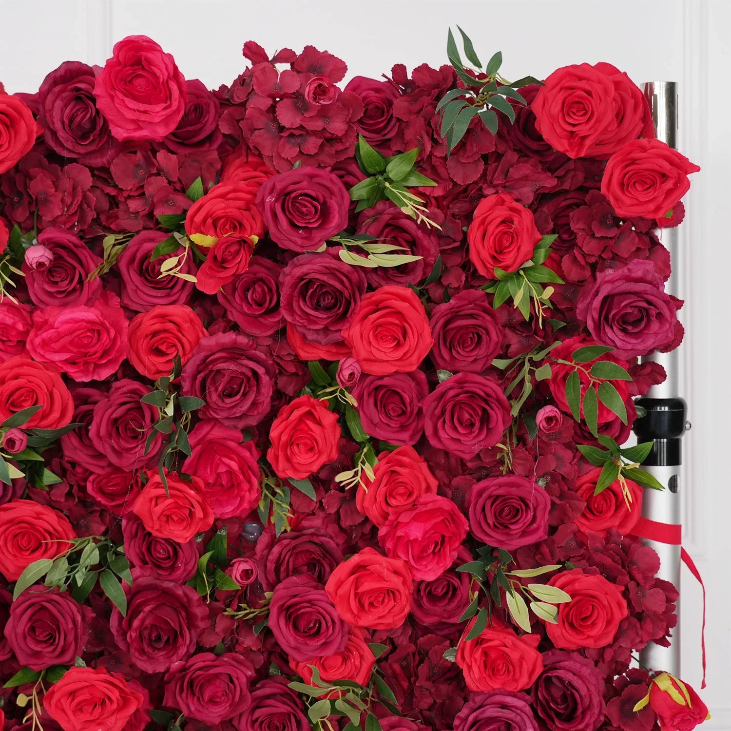 Uflower Artificial Red Rose Wall Wedding Backdrop Decor SET80118 - Uflower