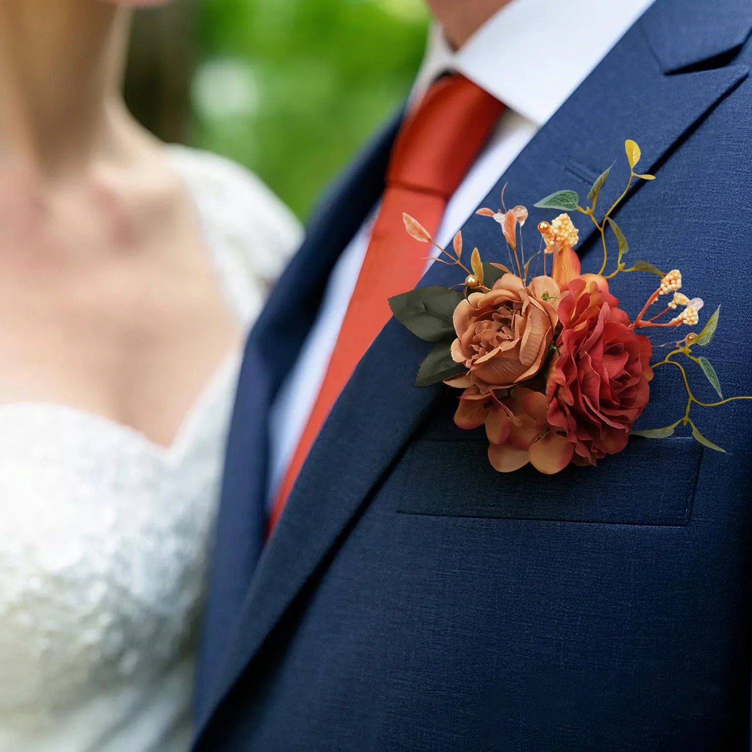 Uflower Boutonnieres in Amber MG80006-02*6