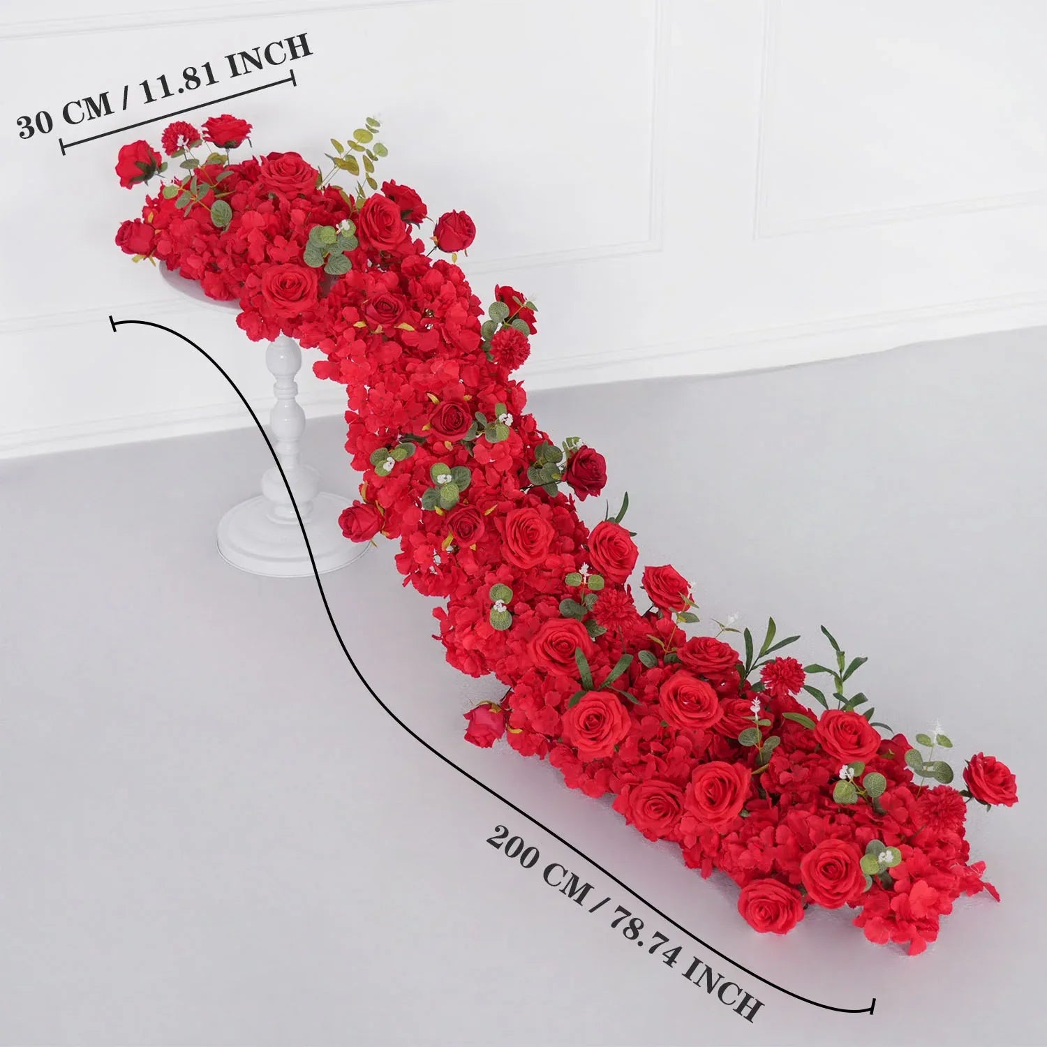 Uflower Artificial Flower Row Sofa Table Runner Floor Flower Arrangement MC80107 - Uflower
