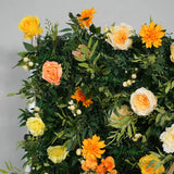 Uflower Autumn Orange Yellow Flower Wall Fall Wedding Party Event Decor SET80198 - Uflower