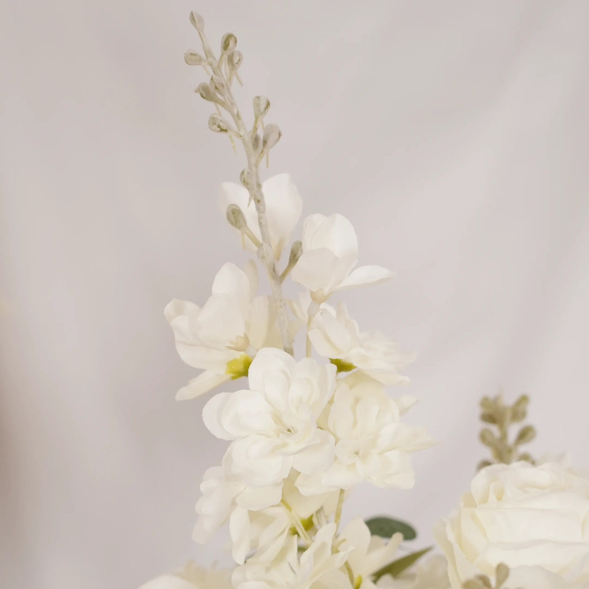 Centre de table de mariage et de fête blanc et vert