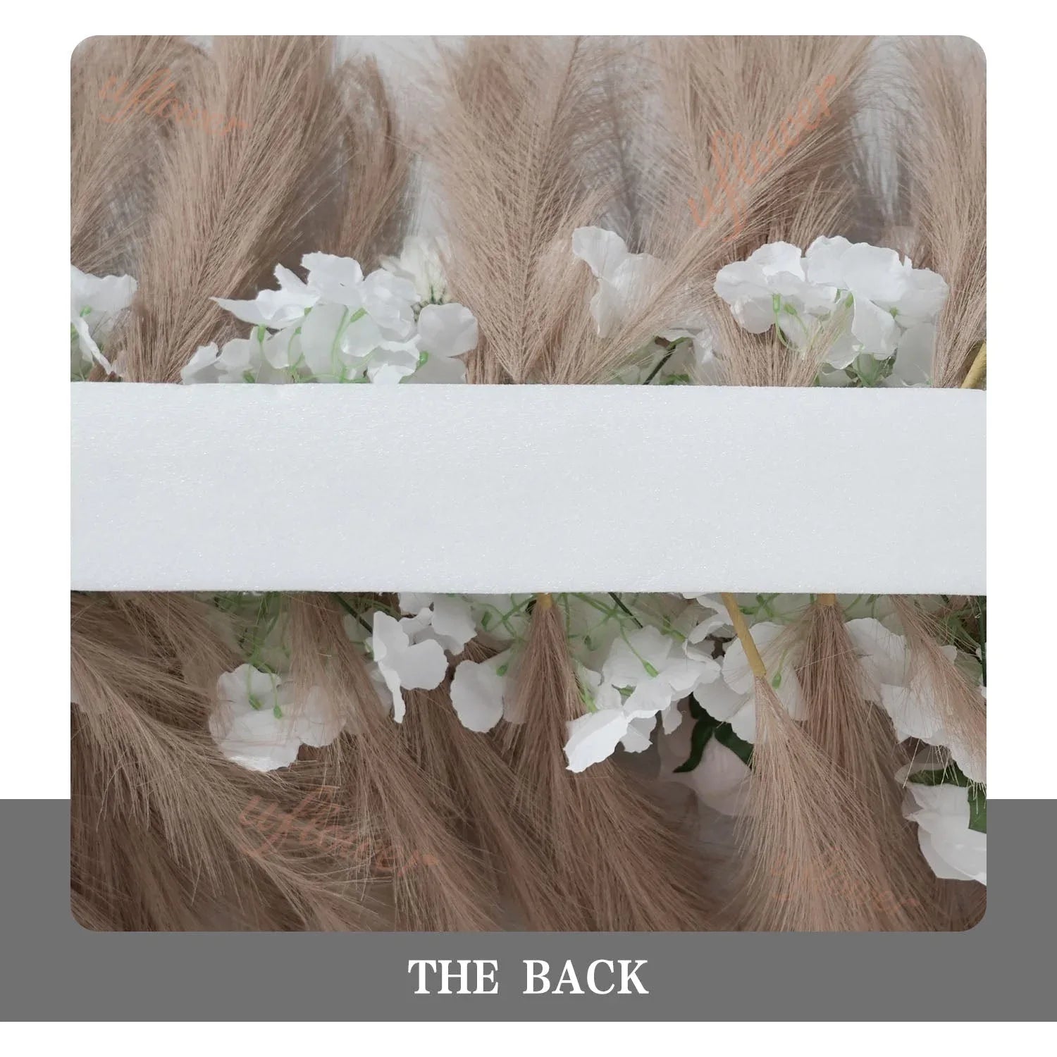 Uflower Pampas Grass Rose Wedding Floral Arrangement KT Backdrop Decor SET80163 - Uflower