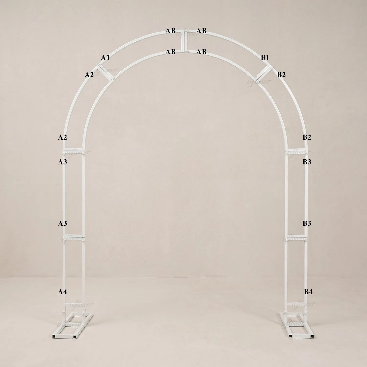 Uflower Arch Stand Wedding Background Event Floral Decor Props  MSD80022-01