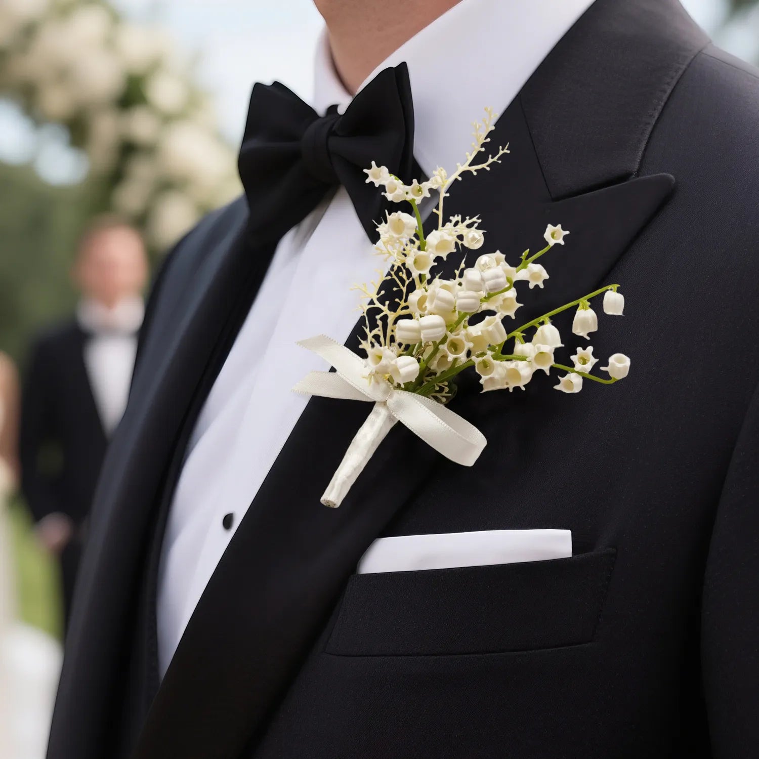 Uflower Boutonnieres in Ivory MG80012-03*6