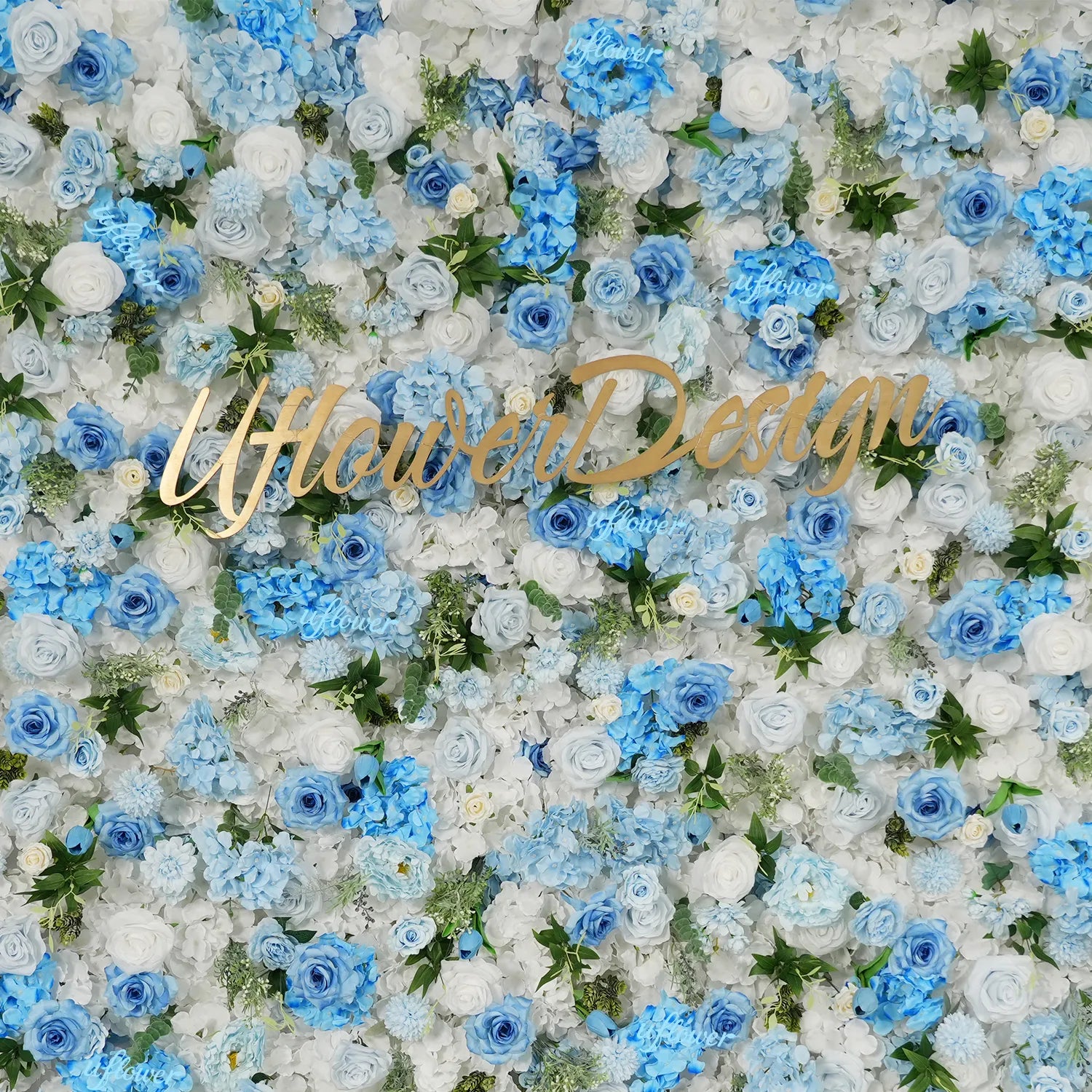 Uflower Artificial Flower Wall  5D Craft Wedding Roller Blind Decor SET80228