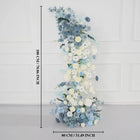 Uflower Blue White Floral Horn Arch Wedding Party Backdrop Decor SET80135 - Uflower