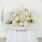 Uflower Artificial White Pink Wedding KT Backdrop Flower Row Decor SET80091 - Uflower