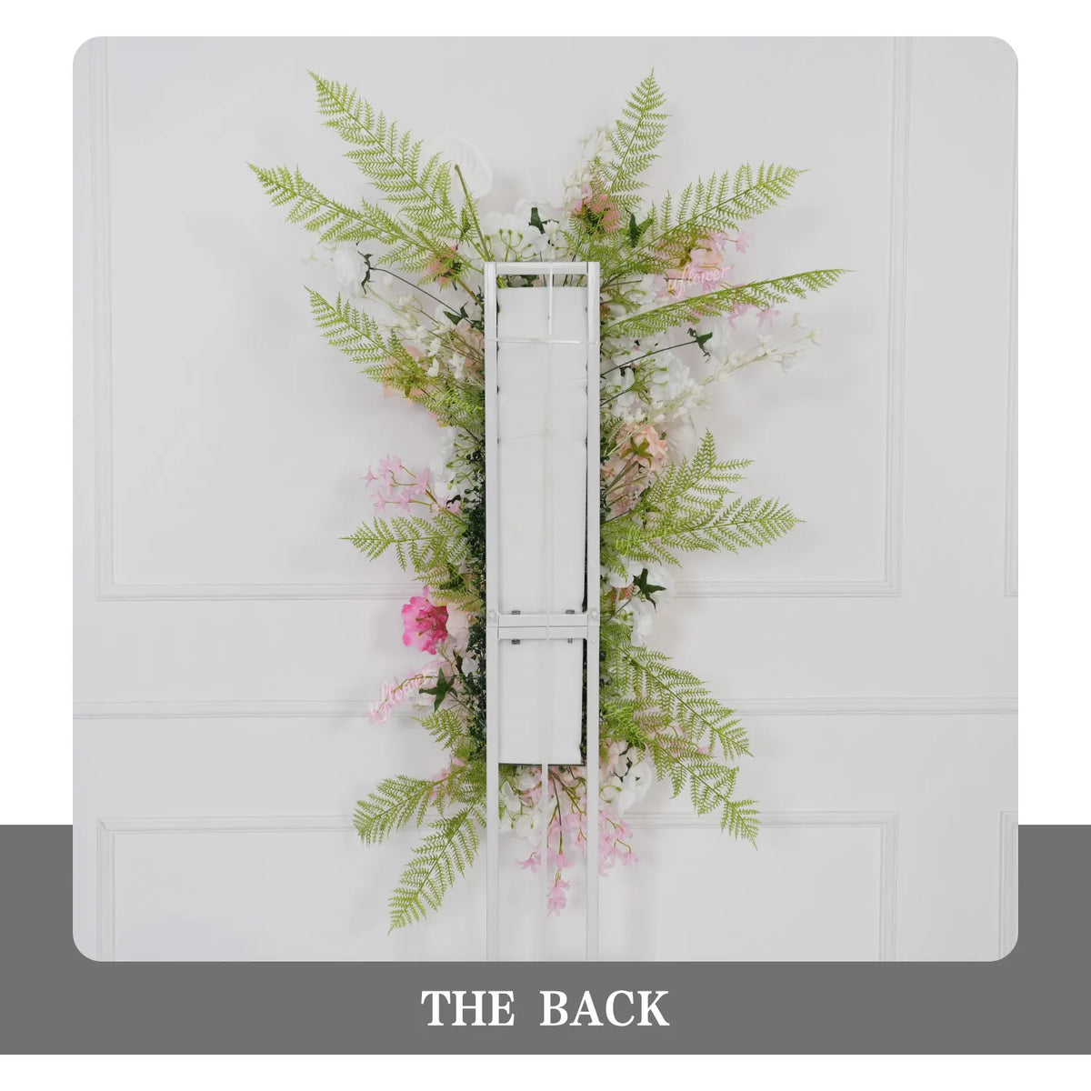 Uflower White Pink Floral Arrangement Wedding Party Arch Backdrop Decor SET80216