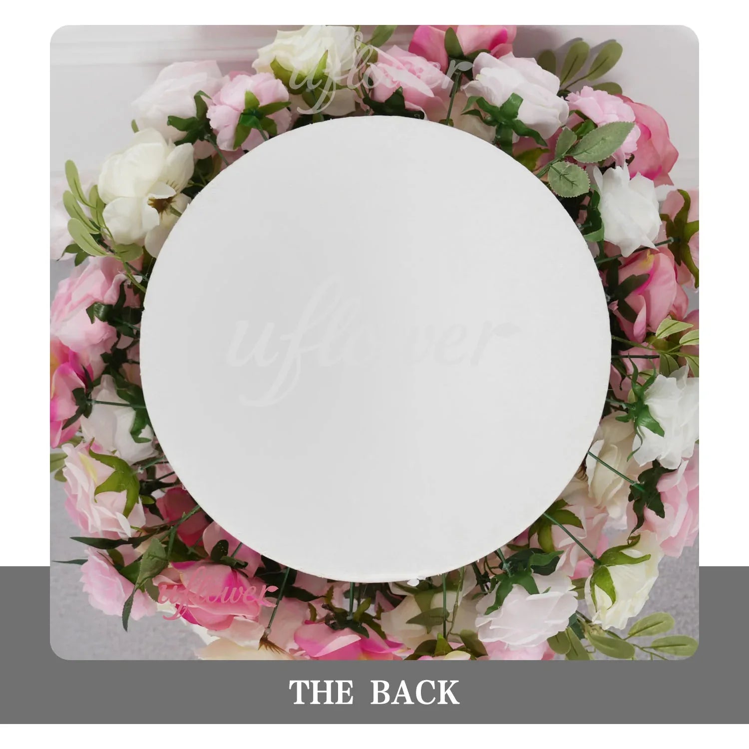 Artificial Pink Rose Flower Arrangement Wedding Backdrop Decor Props SET80142 - Uflower