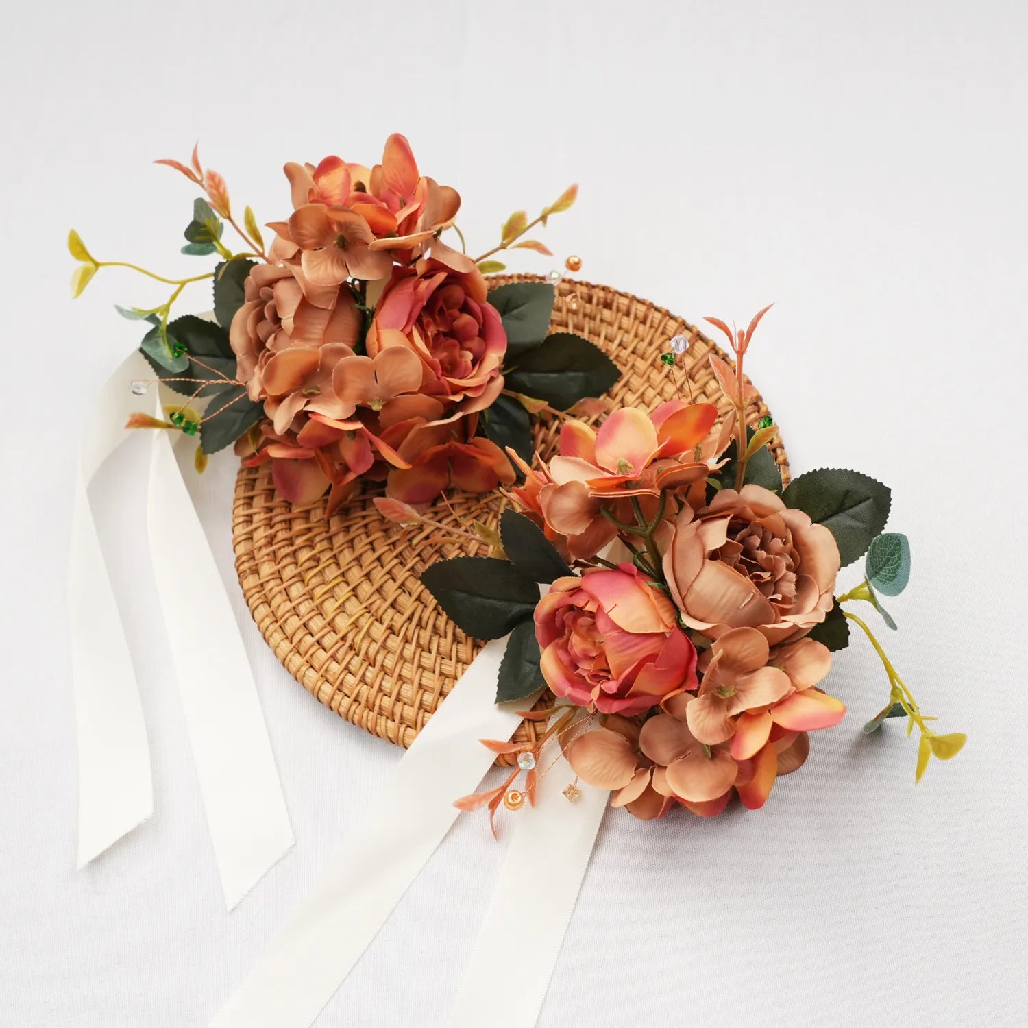 Uflower Wrist Corsages in Amber MG80006-05*6
