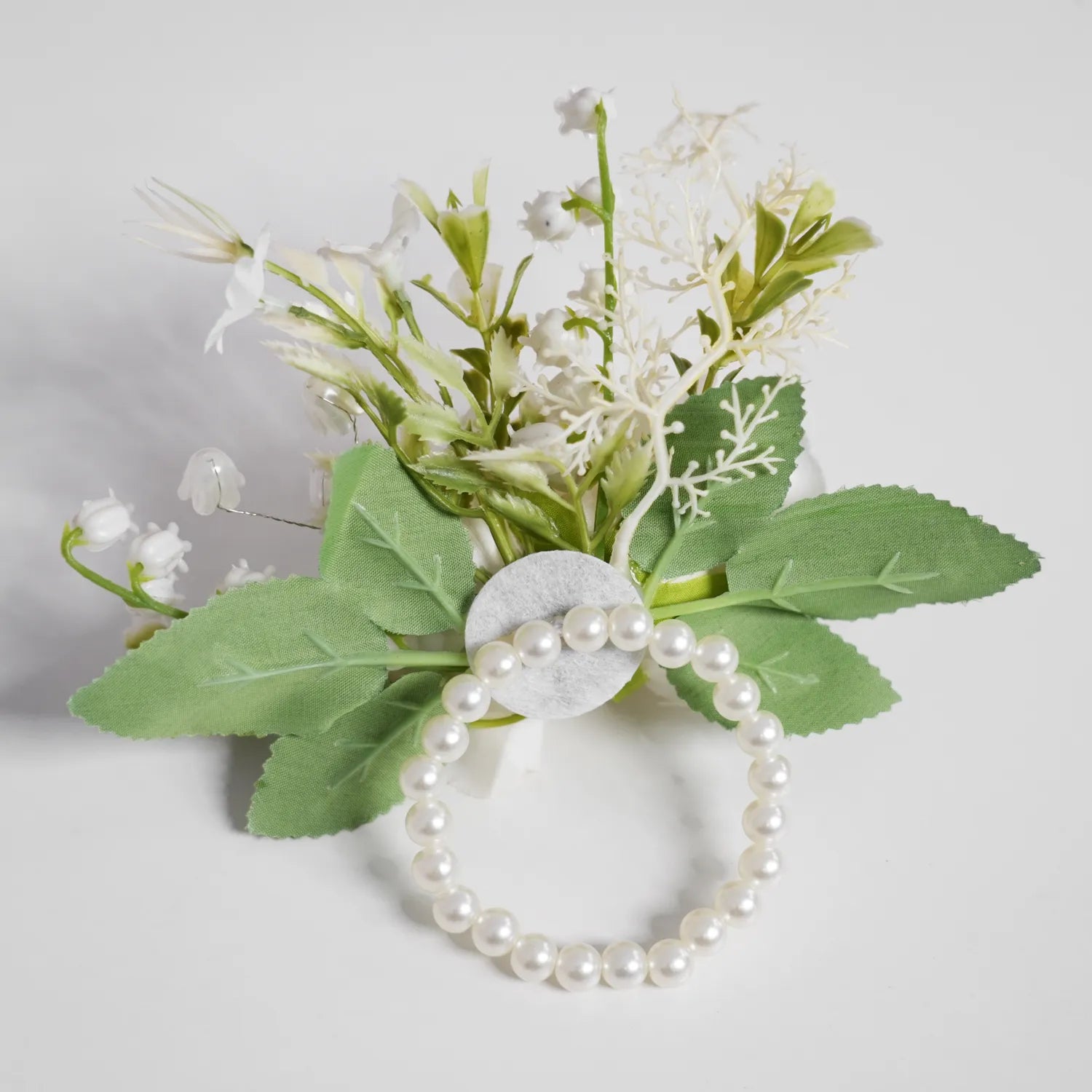 Uflower Wrist Corsages in Ivory MG80012-04*6