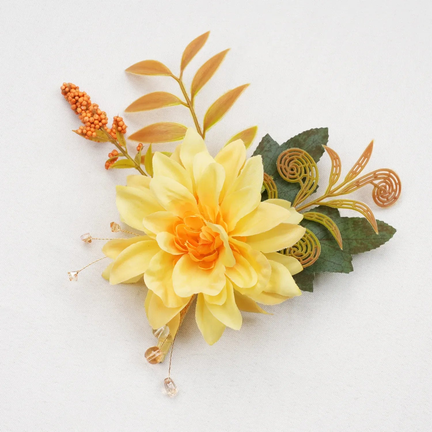 Uflower Boutonnieres in Yellow MG80003-03 - Uflower