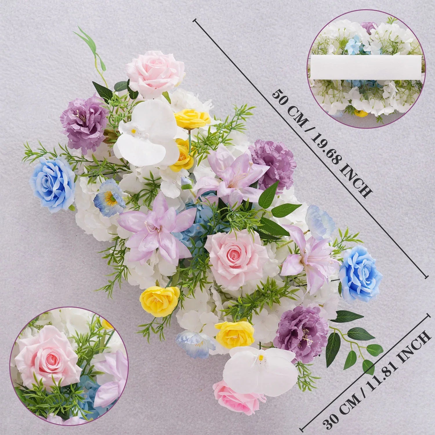 Uflower Colored Table Runner Arrangement Wedding Backdrop Wall Decor M