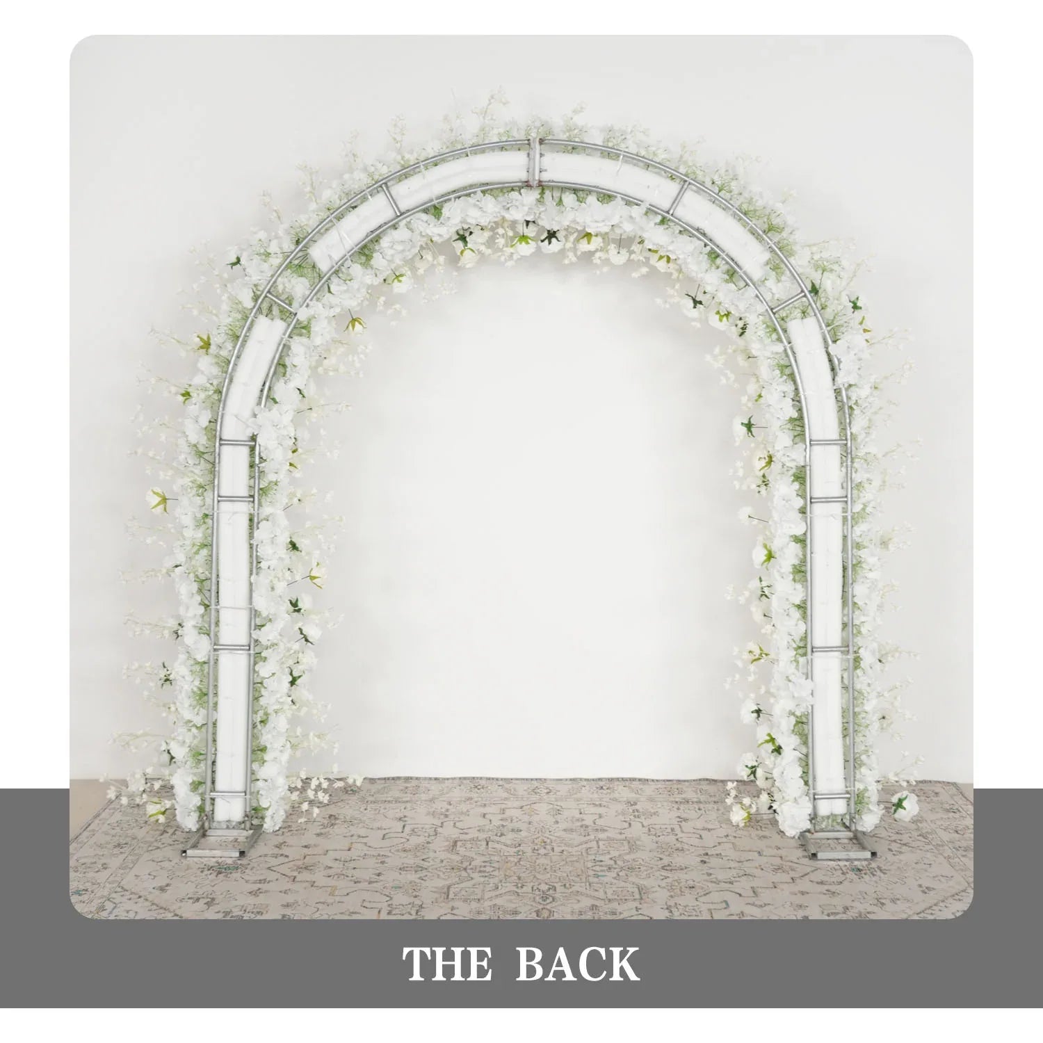 Uflower White Rose Floral Door Arch Wedding Party Backdrop Decoration SET80124 - Uflower