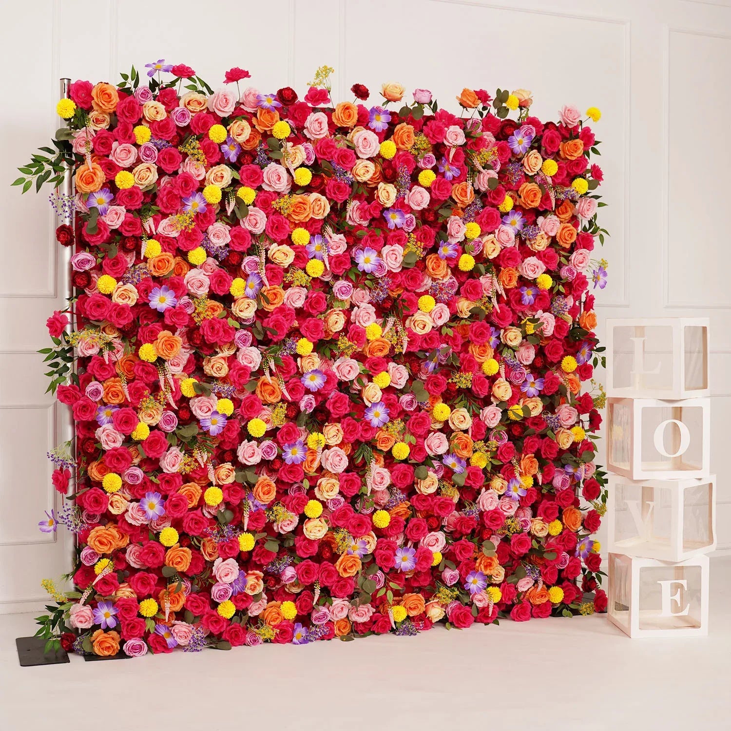 Uflower Artificial Colorful Wedding Flower Wall Decor SET80025 - Uflower